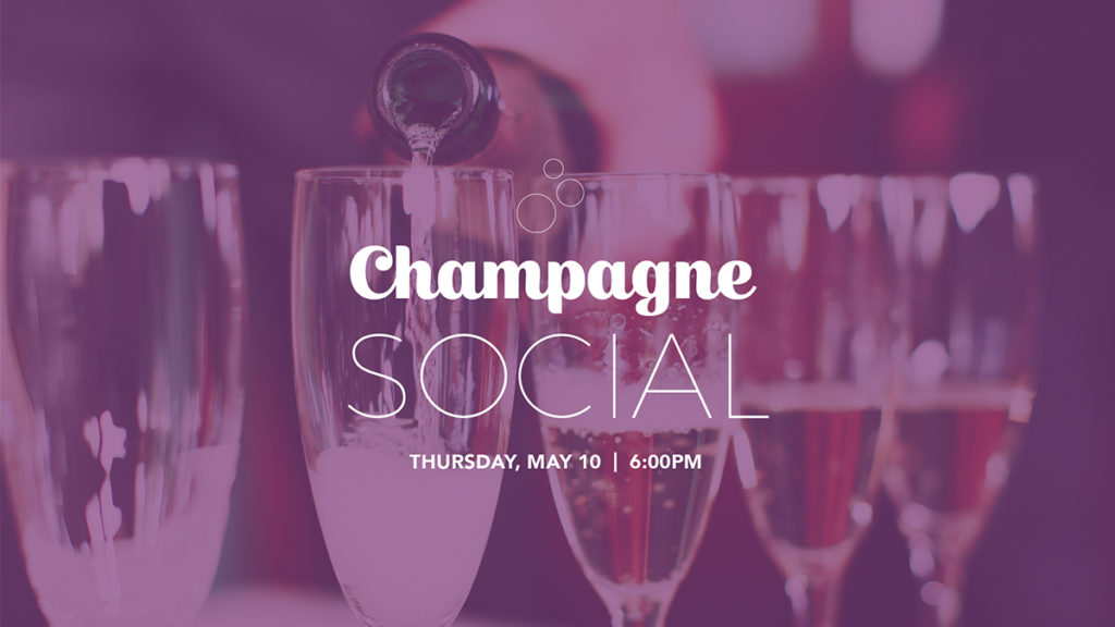 Champagne Social on the Hotel Indigo Patio with Prosecco
